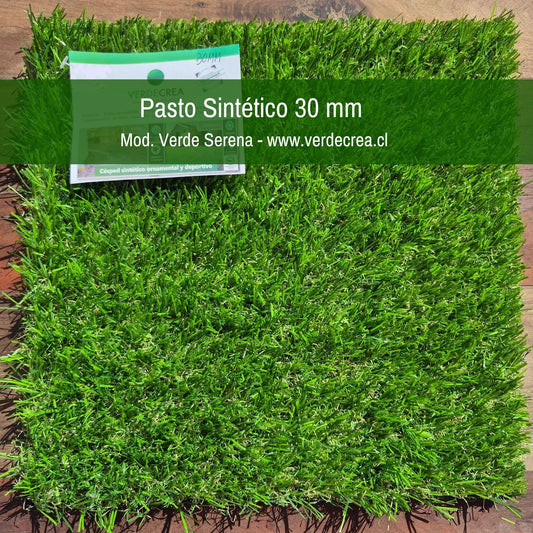 Pasto Sintético 30 mm Modelo Verde Serena Verdecrea.cl