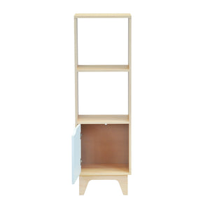 Estante Librero Bremen Simple Blanco/Carvalo