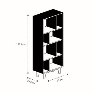 Librero Domino Maxi Carvalo